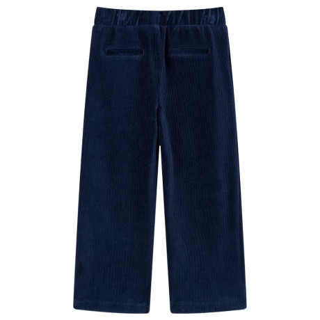 vidaXL Kinderbroek 128 ribfluweel marineblauw afbeelding2 - 1
