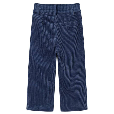 vidaXL Kinderbroek 104 ribfluweel marineblauw afbeelding2 - 1