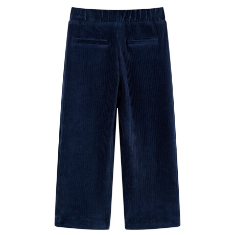 vidaXL Kinderbroek 104 ribfluweel marineblauw afbeelding2 - 1