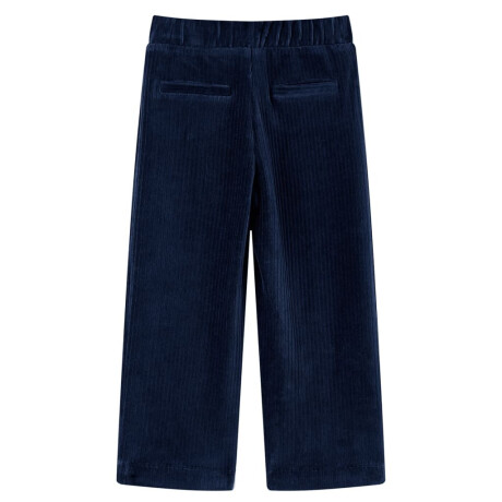vidaXL Kinderbroek 128 ribfluweel marineblauw afbeelding2 - 1