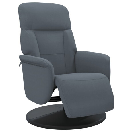 vidaXL Fauteuil met voetensteun verstelbaar fluweel donkergrijs afbeelding2 - 1