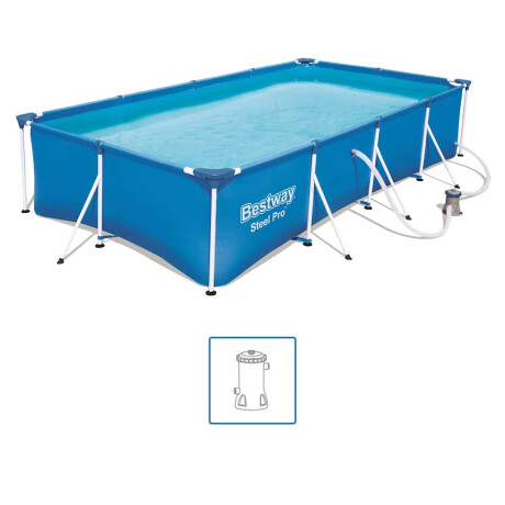 Bestway Steel Pro Zwembadset rechthoekig 400x211x81 cm 56424 afbeelding2 - 1