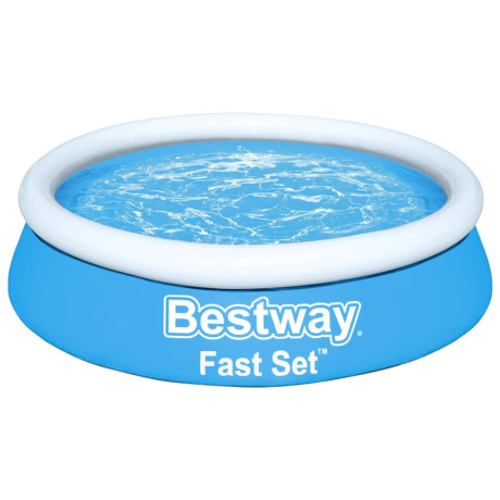 Bestway Fast Set Zwembad opblaasbaar rond 183x51 cm blauw afbeelding2 - 1