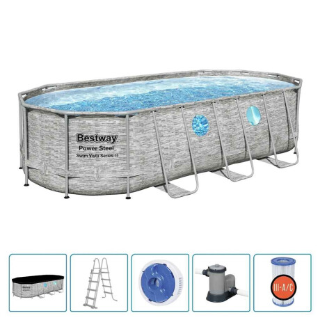Bestway Power Steel Zwembadset Swim Vista Series 549x274x122 cm afbeelding2 - 1