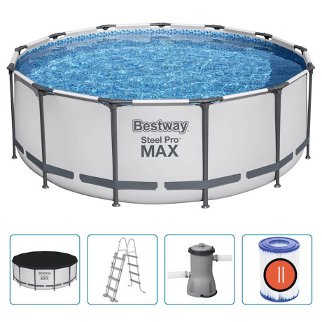 Bestway Steel Pro MAX Zwembadset rond 396x122 cm afbeelding2 - 1