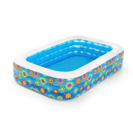 Bestway Kinderzwembad opblaasbaar 229x152x56 cm blauw afbeelding2 - 1