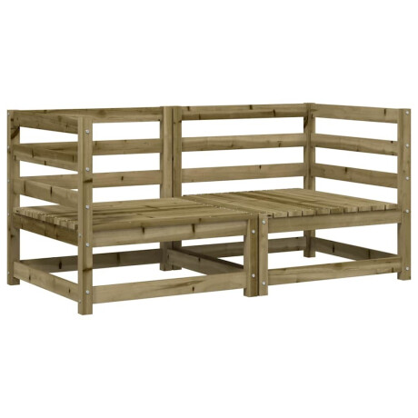 vidaXL Tuinhoekbanken 2 st 70x70x67 cm geïmpregneerd grenenhout afbeelding2 - 1