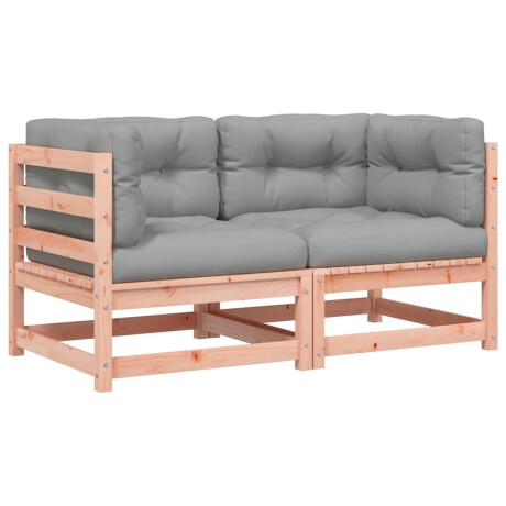 vidaXL Hoekbanken 2 st met kussens massief douglashout afbeelding2 - 1