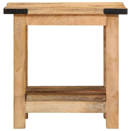 vidaXL Bijzettafel 40x30x40 cm massief ruw mangohout afbeelding2 - 1