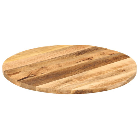 vidaXL Tafelblad rond Ø 80x3,8 cm massief ruw mangohout afbeelding2 - 1