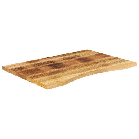 vidaXL Bureaublad met ronding 100x50x2,5 cm massief ruw mangohout afbeelding2 - 1