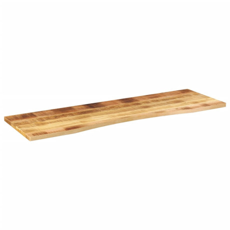 vidaXL Bureaublad met ronding 160x50x2,5 cm massief ruw mangohout afbeelding2 - 1