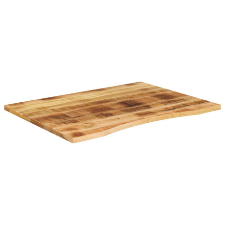 vidaXL Bureaublad met ronding 100x80x2,5 cm massief ruw mangohout afbeelding2 - 1