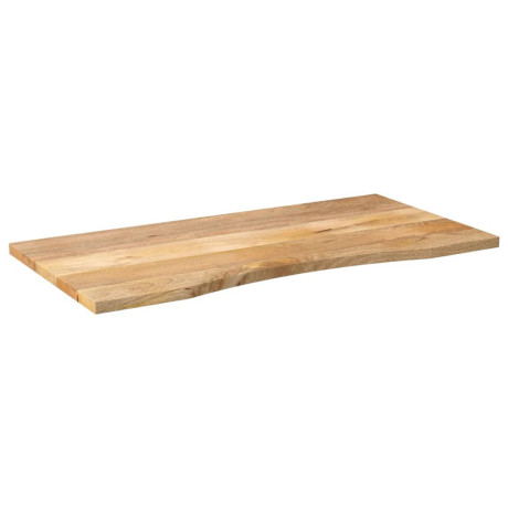 vidaXL Bureaublad met ronding 110x50x2,5 cm massief ruw mangohout afbeelding2 - 1