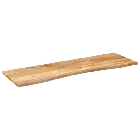 vidaXL Bureaublad met ronding 160x50x2,5 cm massief ruw mangohout afbeelding2 - 1