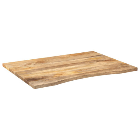 vidaXL Bureaublad met ronding 100x80x2,5 cm massief ruw mangohout afbeelding2 - 1