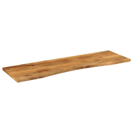 vidaXL Bureaublad met ronding 160x50x2,5 cm massief ruw mangohout afbeelding2 - 1