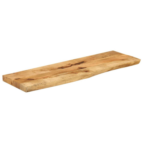 vidaXL Tafelblad met natuurlijke rand 120x20x2,5 cm massief mangohout afbeelding2 - 1