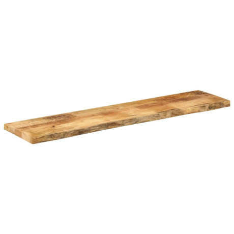 vidaXL Tafelblad met natuurlijke rand 140x30x2,5 cm massief mangohout afbeelding2 - 1
