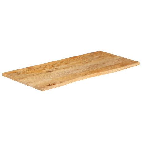 vidaXL Tafelblad met natuurlijke rand 100x60x2,5 cm massief mangohout afbeelding2 - 1