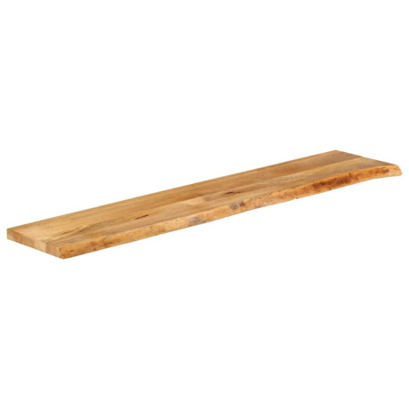 vidaXL Tafelblad met natuurlijke rand 140x40x3,8 cm massief mangohout afbeelding2 - 1