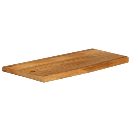 vidaXL Tafelblad met natuurlijke rand 80x20x2,5 cm massief mangohout afbeelding2 - 1