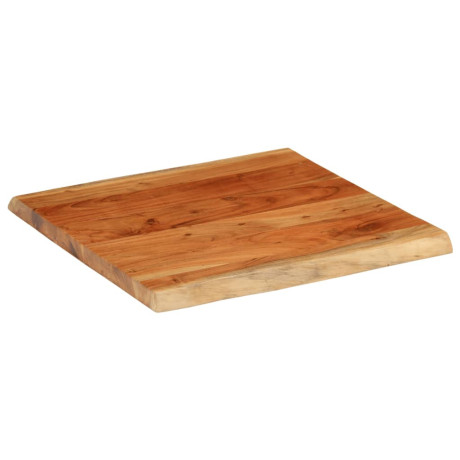 vidaXL Tafelblad vierkant natuurlijke rand 80x80x2,5 cm acaciahout afbeelding2 - 1