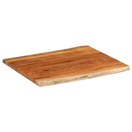 vidaXL Tafelblad rechthoekig natuurlijke rand 100x80x2,5 cm acaciahout afbeelding2 - 1