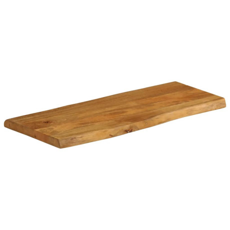 vidaXL Tafelblad met natuurlijke rand 90x40x3,8 cm massief mangohout afbeelding2 - 1