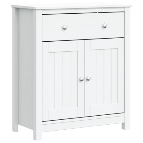 vidaXL Badkamerkast BERG 69,5x34x80 cm massief grenenhout wit afbeelding2 - 1