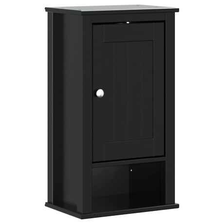vidaXL Badkamerkast BERG 40x27x71,5 cm massief grenenhout zwart afbeelding2 - 1