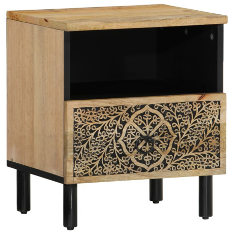 vidaXL Nachtkastje 40x33x46 cm massief mangohout afbeelding2 - 1