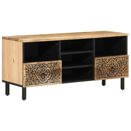 vidaXL Tv-meubel 100x33x46 cm massief mangohout afbeelding2 - 1