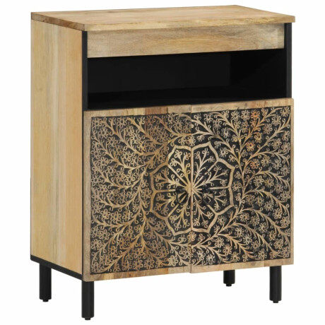 vidaXL Bijzetkast 60x33x75 cm massief mangohout afbeelding2 - 1
