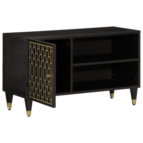 vidaXL Tv-meubel 80x31,5x46 cm massief mangohout afbeelding2 - 1