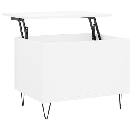 vidaXL Salontafel 60x44,5x45 cm bewerkt hout wit afbeelding2 - 1