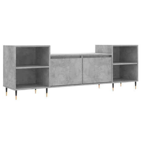 vidaXL Tv-meubel 160x35x55 cm bewerkt hout betongrijs afbeelding2 - 1