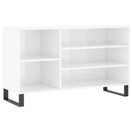 vidaXL Schoenenkast 102x36x60 cm bewerkt hout hoogglans wit afbeelding2 - 1