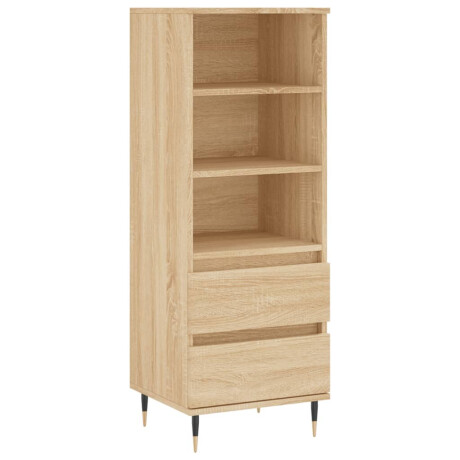 vidaXL Hoge kast 40x36x110 cm bewerkt hout sonoma eiken afbeelding2 - 1