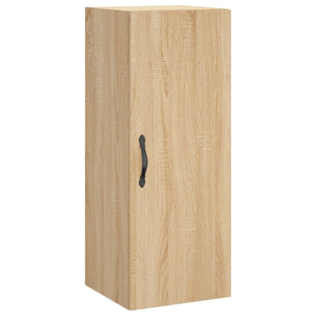 vidaXL Wandkast 34,5x34x90 cm bewerkt hout sonoma eikenkleurig afbeelding2 - 1