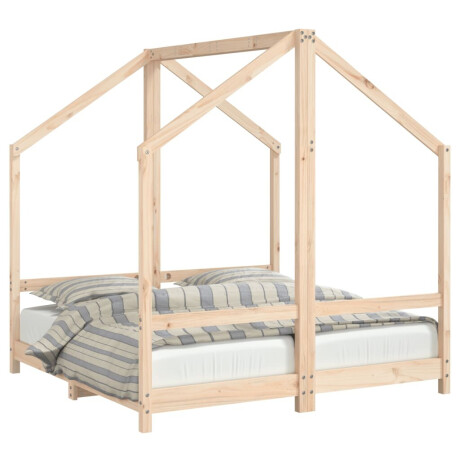 vidaXL Kinderbedframe 2x(70x140) cm massief grenenhout afbeelding2 - 1