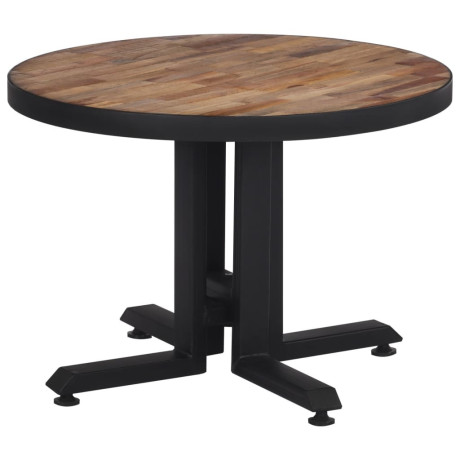 vidaXL Salontafel rond Ø55x40 cm massief gerecycled teakhout afbeelding2 - 1