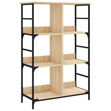 vidaXL Boekenrek 78,5x33x117,5 cm bewerkt hout sonoma eikenkleurig afbeelding2 - 1