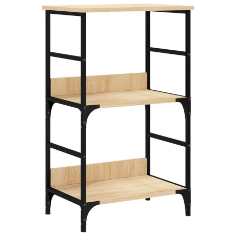 vidaXL Boekenrek 50x33x82 cm bewerkt hout sonoma eikenkleurig afbeelding2 - 1