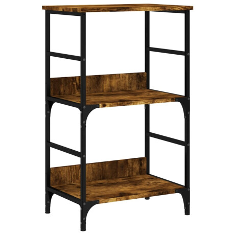 vidaXL Boekenrek 50x33x82 cm bewerkt hout gerookt eikenkleurig afbeelding2 - 1