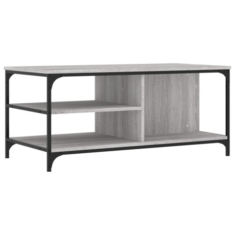 vidaXL Salontafel 100x50x45 cm bewerkt hout grijs sonoma afbeelding2 - 1