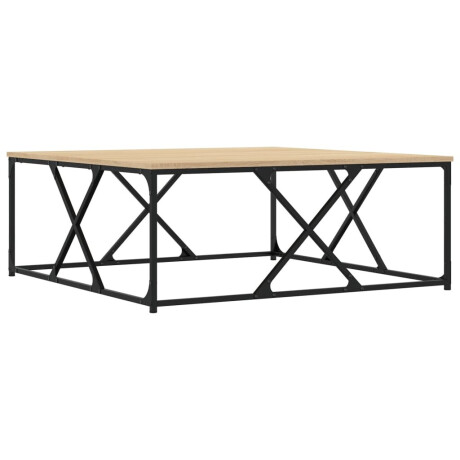 vidaXL Salontafel 100x100x40 cm bewerkt hout sonoma eikenkleurig afbeelding2 - 1