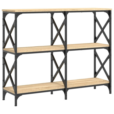 vidaXL Wandtafel 100x28x80,5 cm bewerkt hout sonoma eikenkleurig afbeelding2 - 1