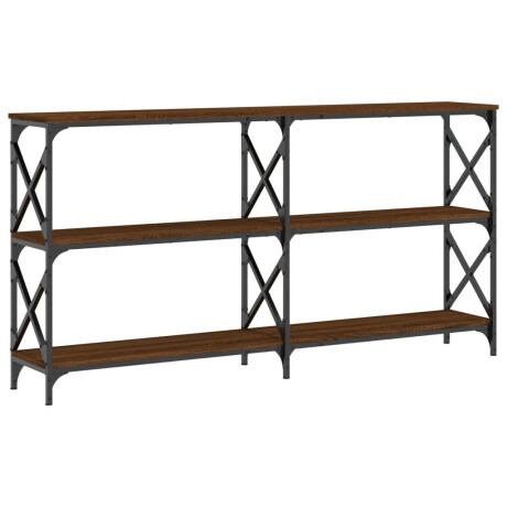 vidaXL Wandtafel 200x28x80,5 cm bewerkt hout bruin eikenkleur afbeelding2 - 1