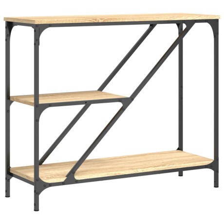 vidaXL Wandtafel 88,5x30x75 cm bewerkt hout sonoma eikenkleurig afbeelding2 - 1
